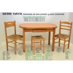 Mesa sillas y taburete de cocina Serie Haya IV
