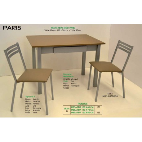 Mesas y sillas de cocina París IV
